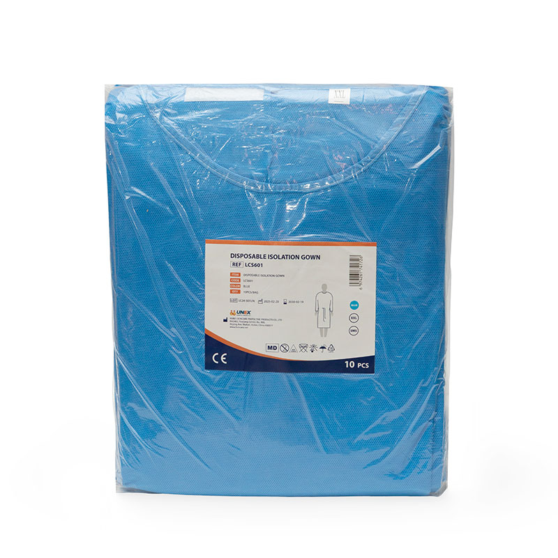 Одноразовые полиэтиленовые  фартуки UNEX (UNEX CAREFUL PRODUCTS) синие