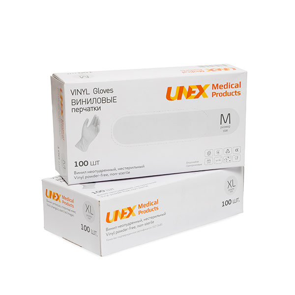 Перчатки нитриловые UNEX (UNEX CAREFUL PRODUCTS) белый